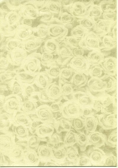 Backing Paper A4 Pearlised - Gold Rose Montage (Small)